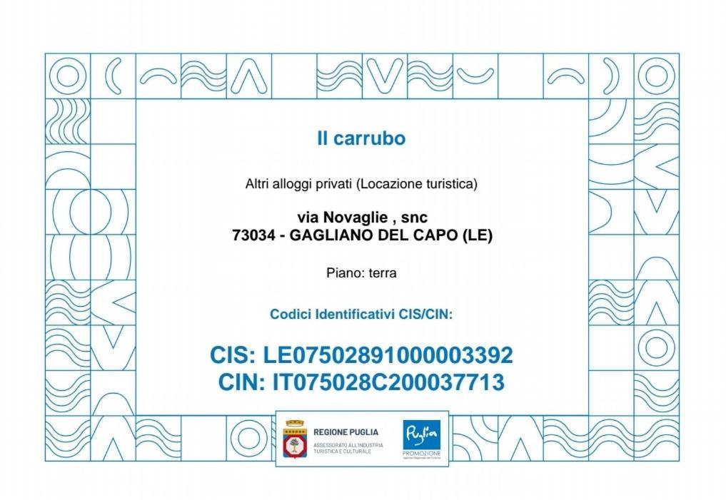 Casa Vacanze "Il Carrubo" Gagliano del Capo Exterior photo
